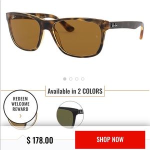 Polarized Raybans. Comes with case and cloth.